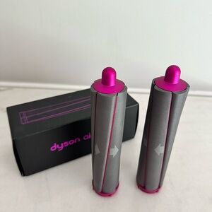 Dyson Airwrap 1.6” 40mm Fuchsia & Gray Styling Barrels (Pair) long hair